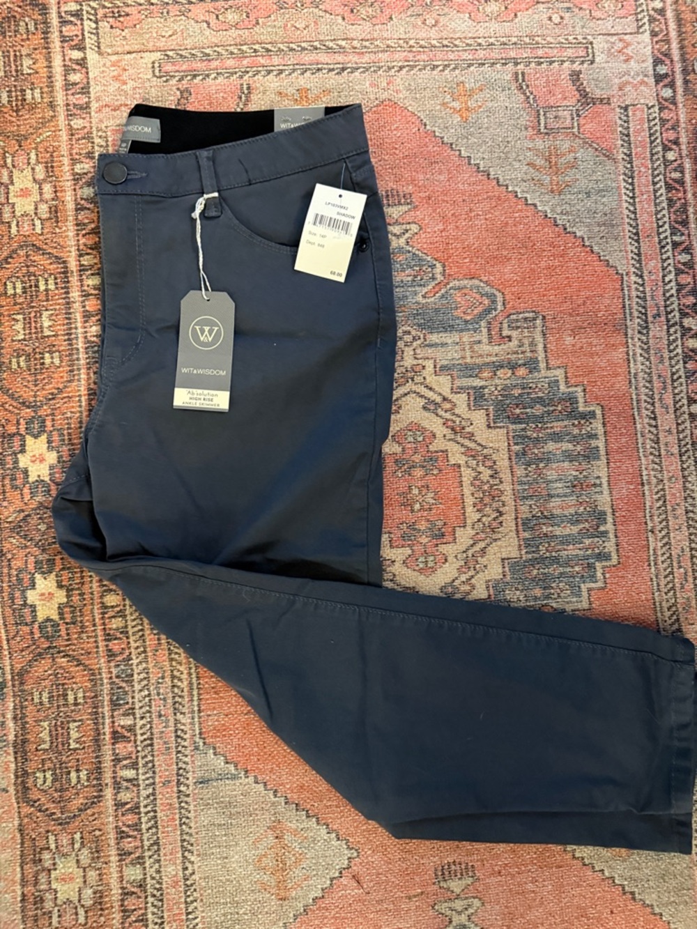 Wit & Wisdom Women’s  Gray  Ankle Skimmer Chinos
